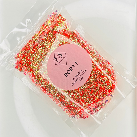 Pop!! - 3D Bubble Glitter Cut Size Chunky image 0