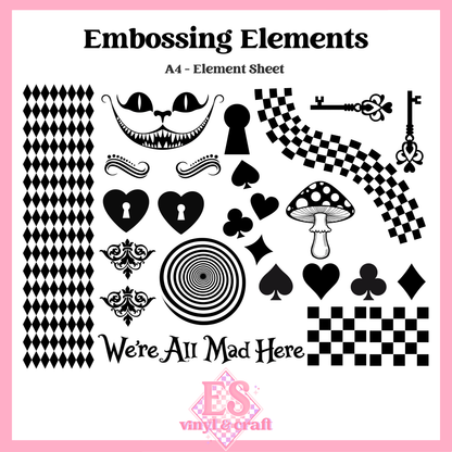 Embossing Elements - UVDTF (A4 Sheet) 21 image 0