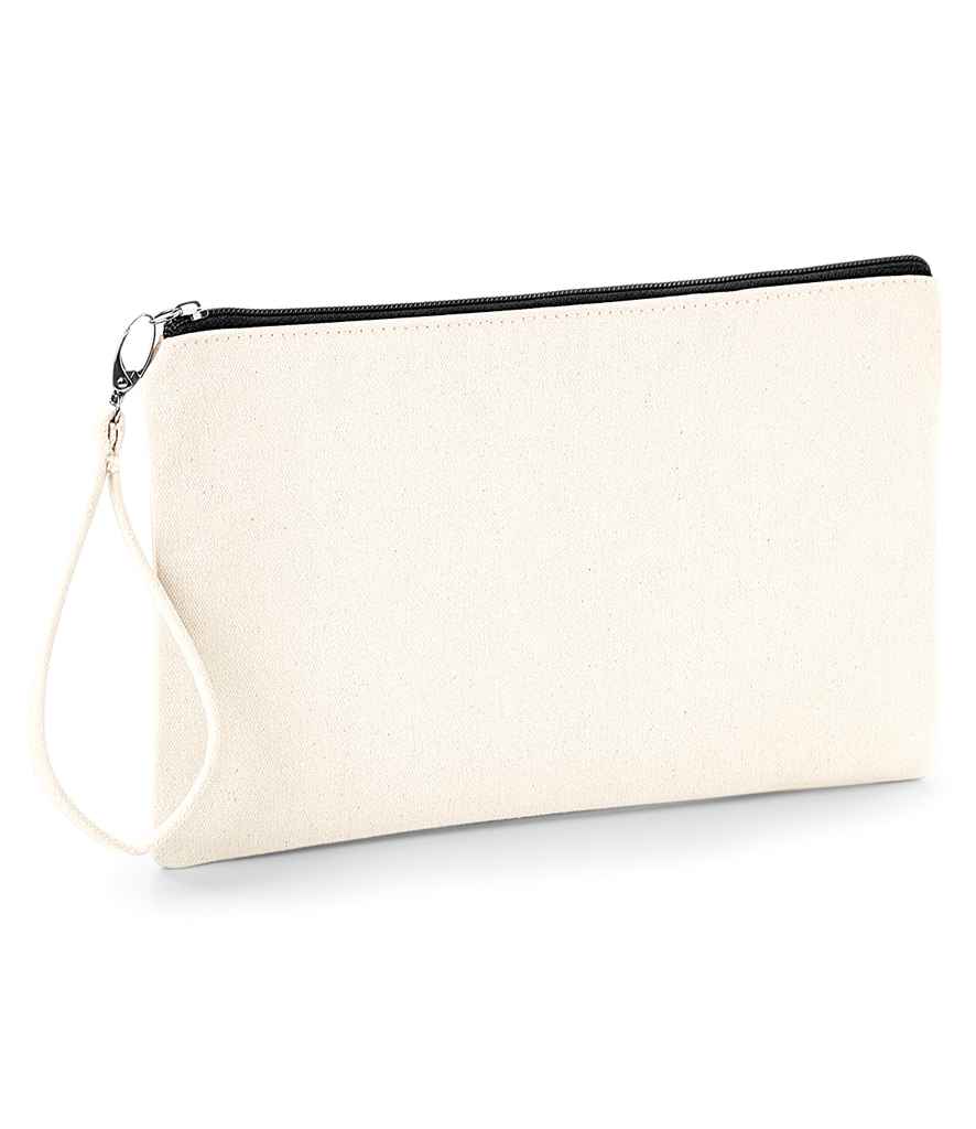 Westford Mill Canvas Wristlet Pouch Natural / Black image 0