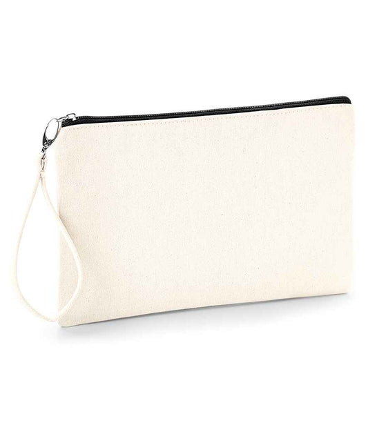 Westford Mill Canvas Wristlet Pouch Natural / Black image 0
