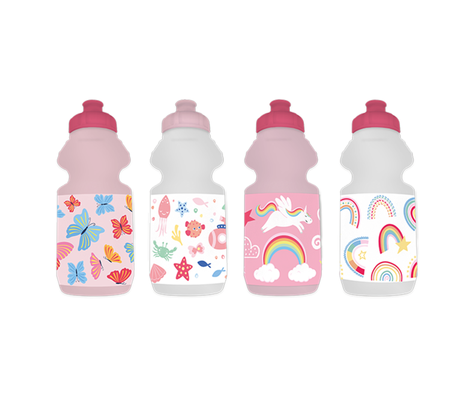 Girls Printed Sports Water Bottle 500ml image 0