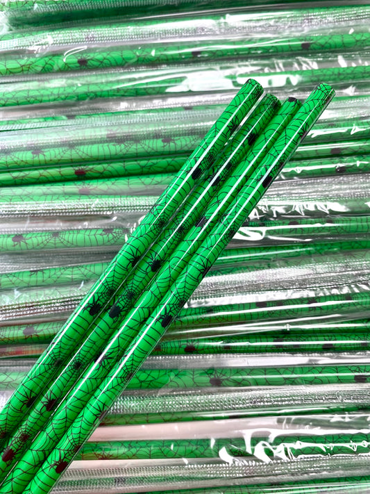 Green Spider Web Straw image 0