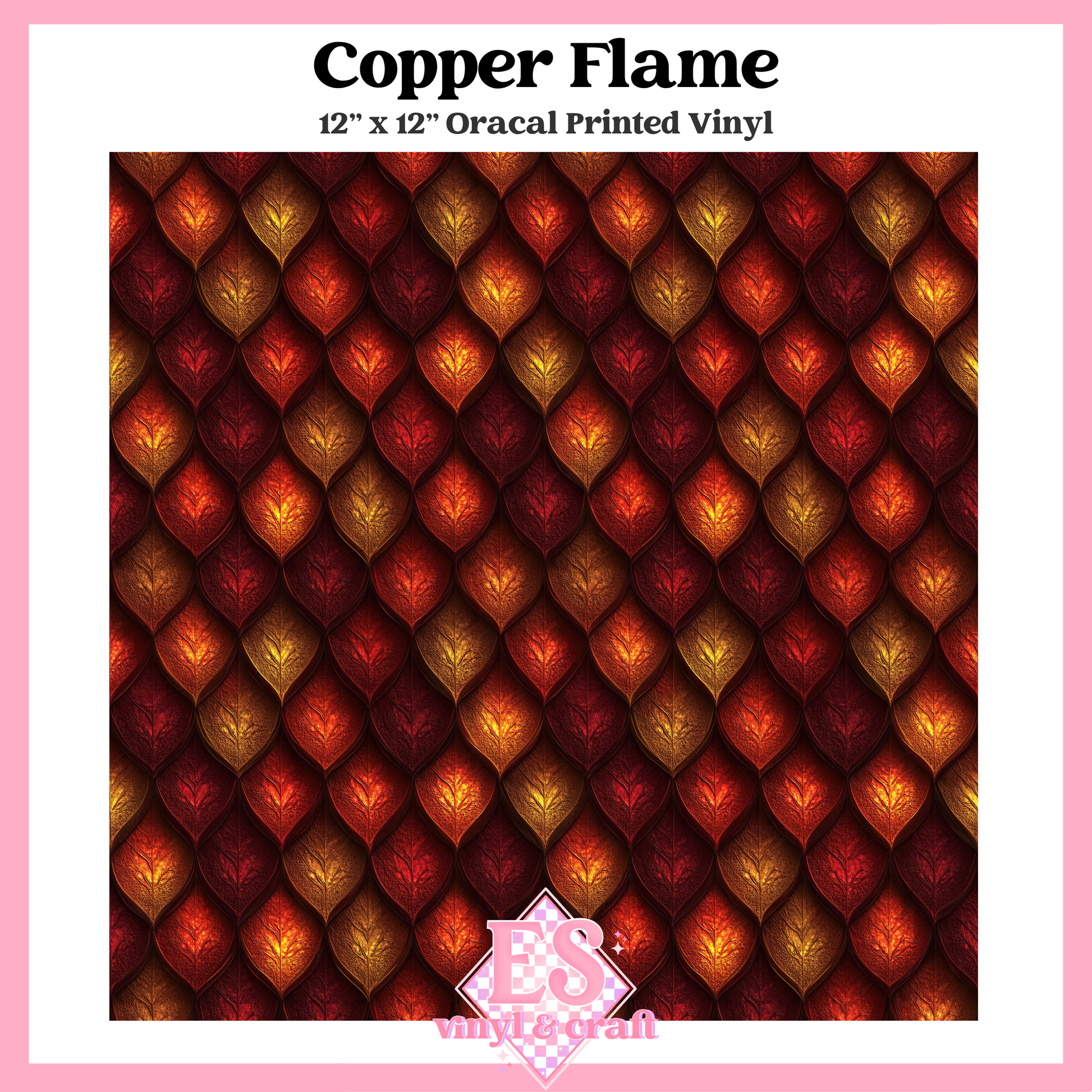 Obsidian & Ember Scale Collection - 12" x 12" Sheet (14 Different Designs) image 2