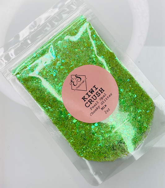 Kiwi Crush - Pearl Opal Chunky Glitter Mix image 0
