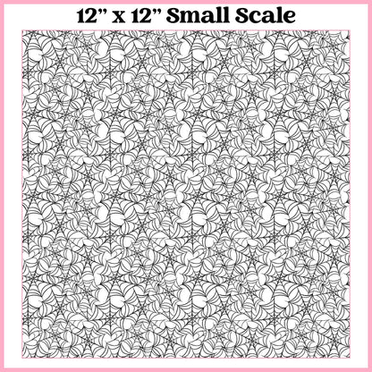 Web White - 12"x12" Printed Self Adhesive Vinyl