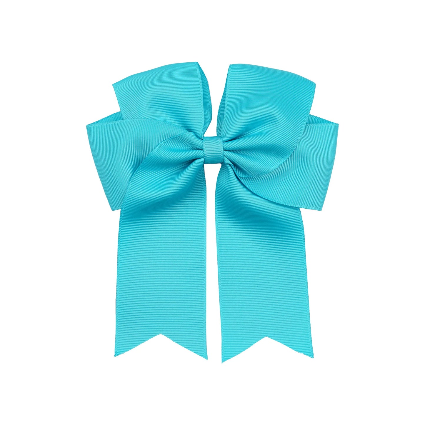 Dovetail Hair Bow Clip 6" - Aqua image 0