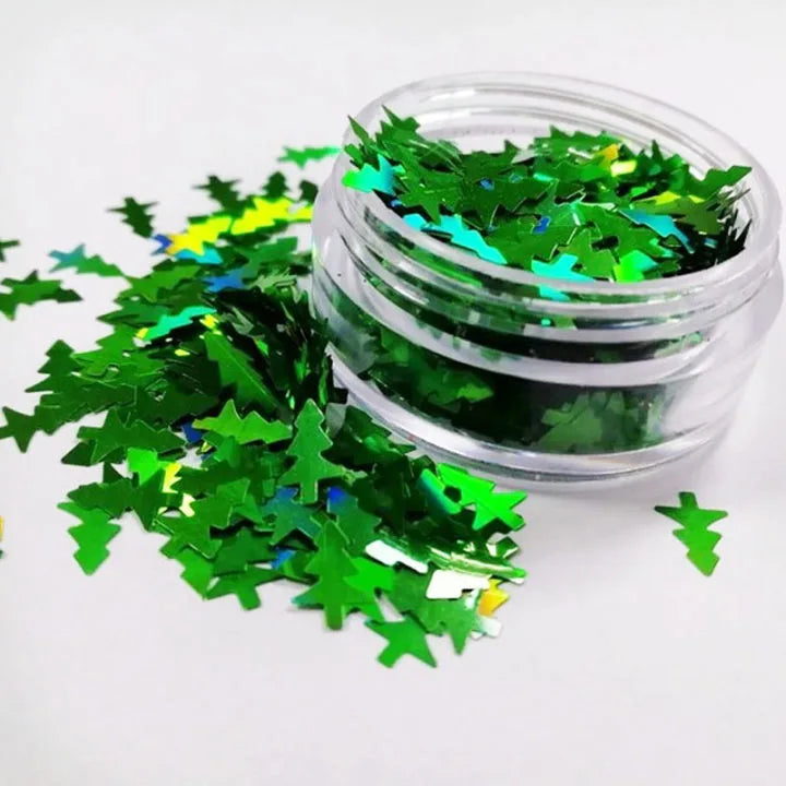 Christmas Trees - Glitter Shapes Chunky Glitter Mix image 0