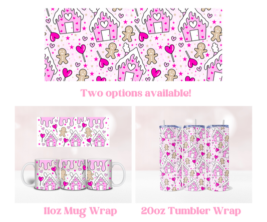 Gingerbread Seamless - Pre Printed Sublimation 11oz or 20oz Wrap image 0