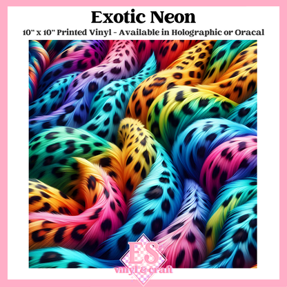 Exotic Neon - 10" x 10" Self Adhesive Vinyl (Oracal or Holo) image 0