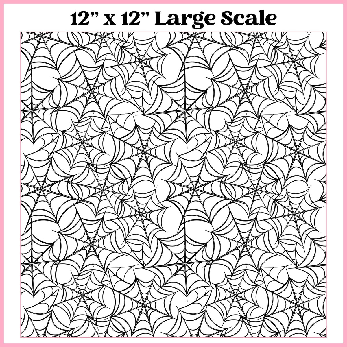 Web White - 12"x12" Printed Self Adhesive Vinyl