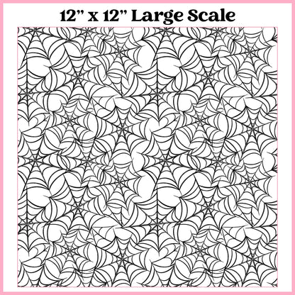 Web White - 12"x12" Printed Self Adhesive Vinyl