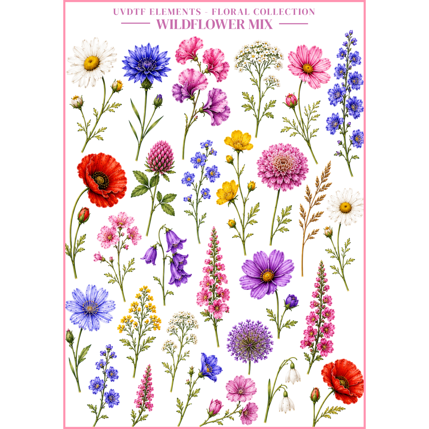 UVDTF Elements - Floral Collection