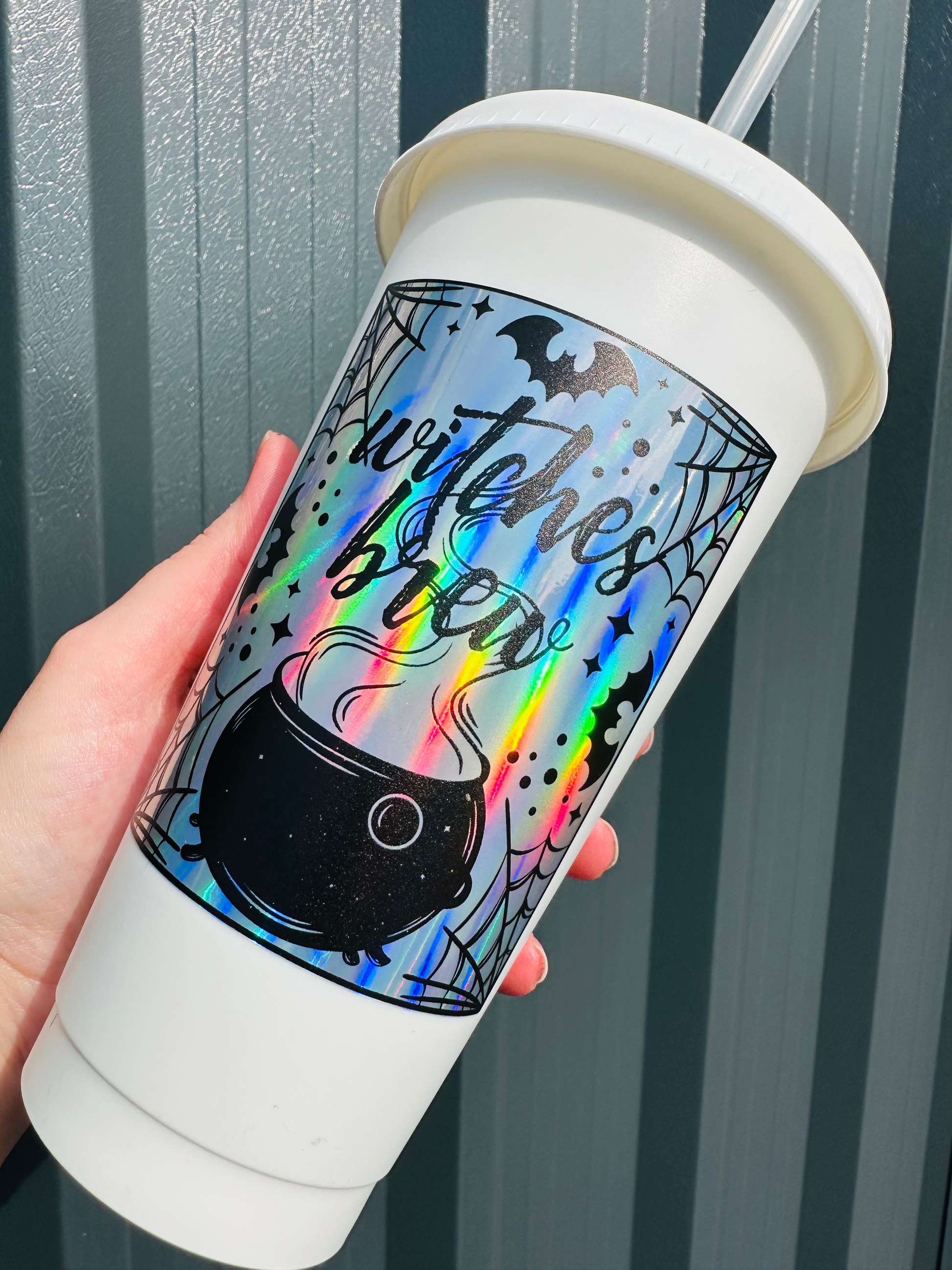 Holographic Decals Printed on Teckwrap Holographic Rainbow Silver image 8