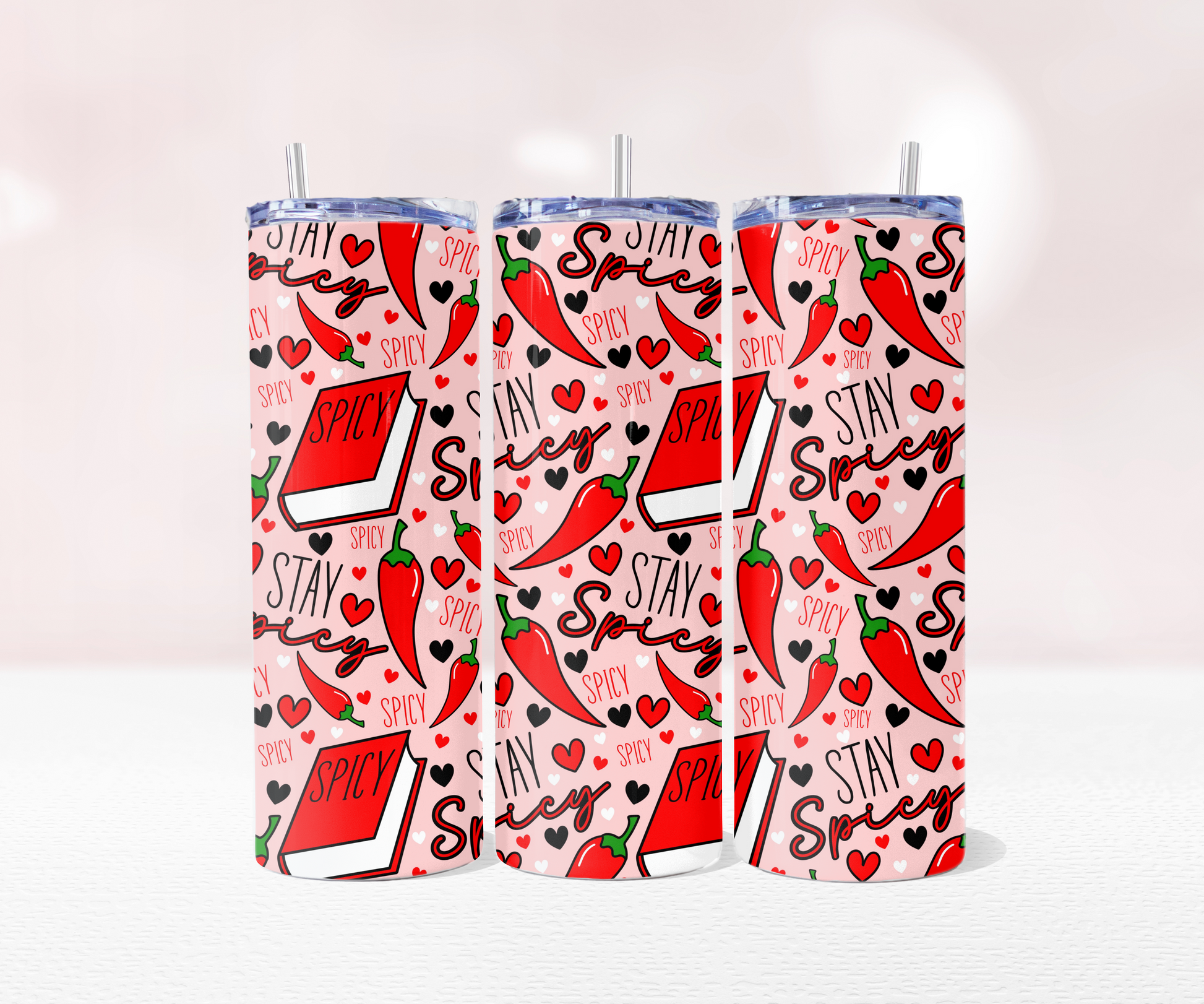 Stay Spicy Seamless - Pre Printed Sublimation 11oz or 20oz Wrap image 2