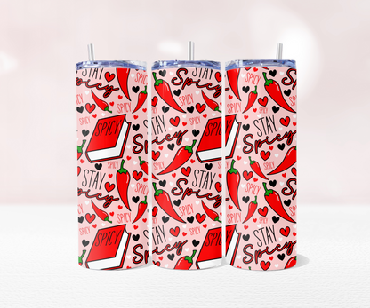 Stay Spicy Seamless - Pre Printed Sublimation 11oz or 20oz Wrap image 2