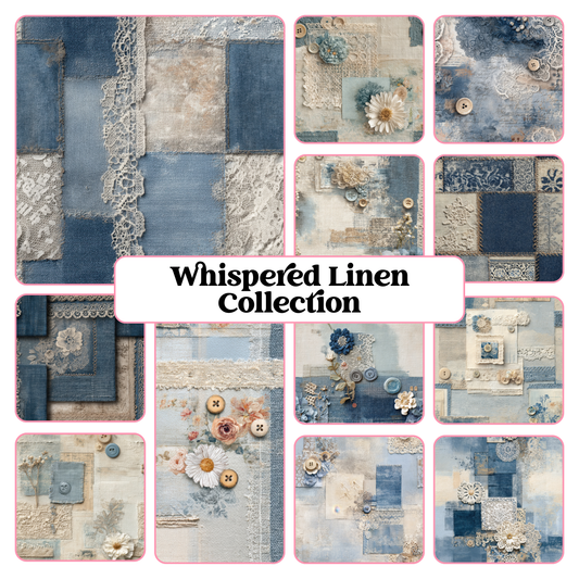 Whispered Linen Collection - 12" x 12" Sheet (12 Different Designs) image 0