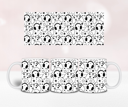 Gamer X Seamless - Pre Printed Sublimation 11oz or 20oz image 1