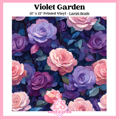 Violet Garden - Small or Large Scale Options - 12" x 12" Sheet image 2