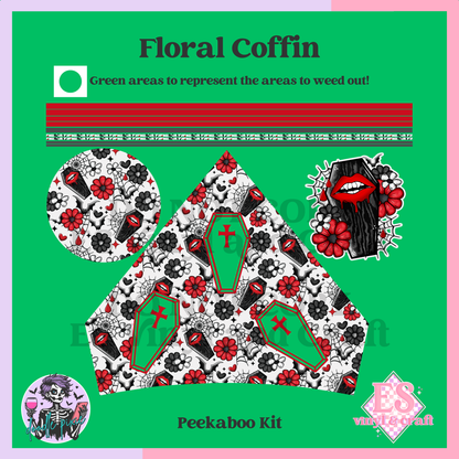 Floral Coffin – 24oz Snowglobe Wrapper Kit image 5