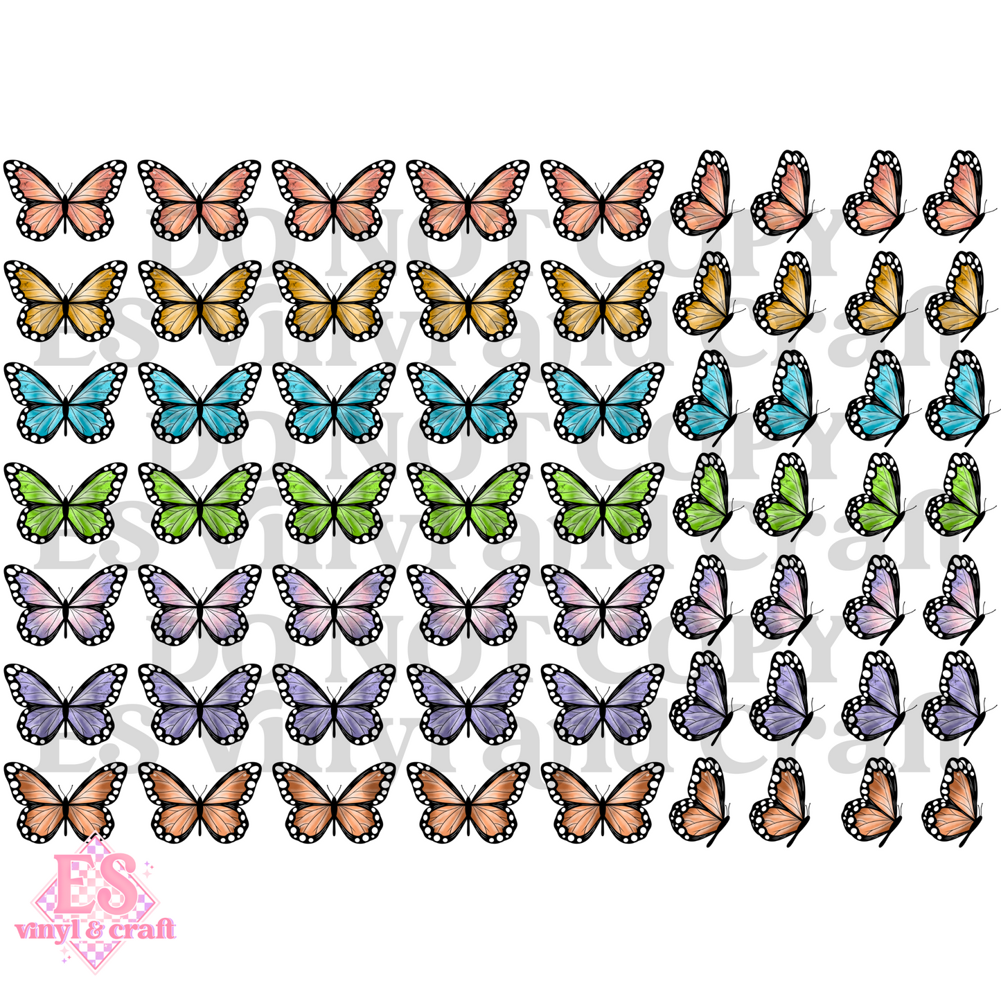 Flutterby - UVDTF (A4 Sheet) 210mm x 300mm image 1