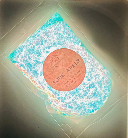 Sour Apple - Glow in the Dark Chunky Glitter Mix image 1