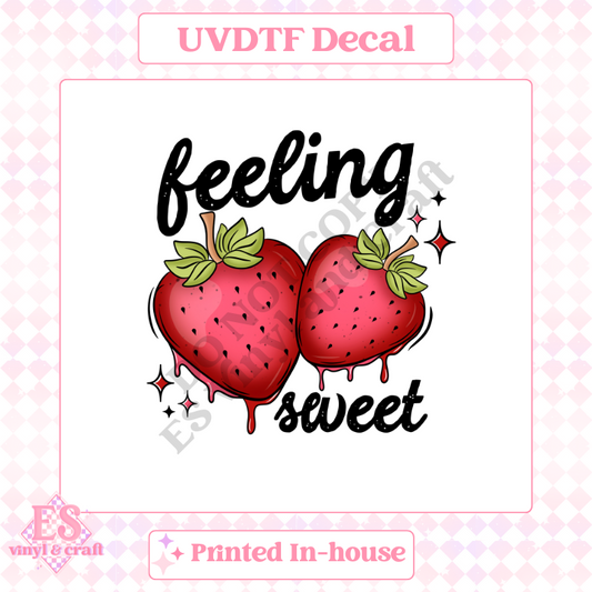 Feeling Sweet - UV-DTF Decal Transfer image 0