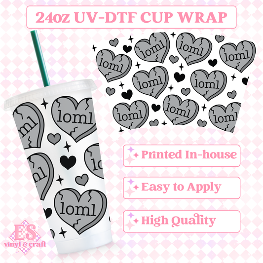 loml TTPD - UVDTF 24oz Cold Cup Wrap image 0