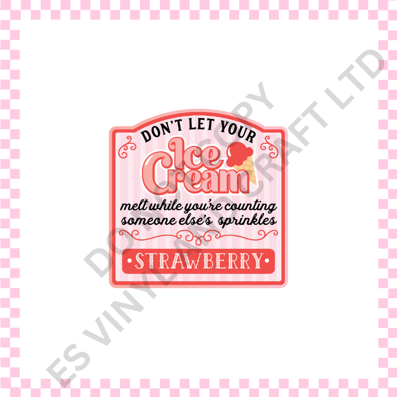 Ice Cream and Donut Labels image 1
