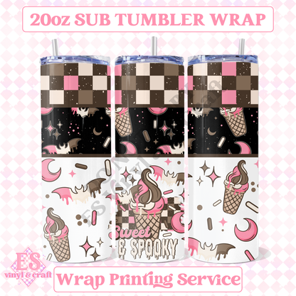 Sweet and Spooky - Full 20oz Tumbler Sublimation Print image 0