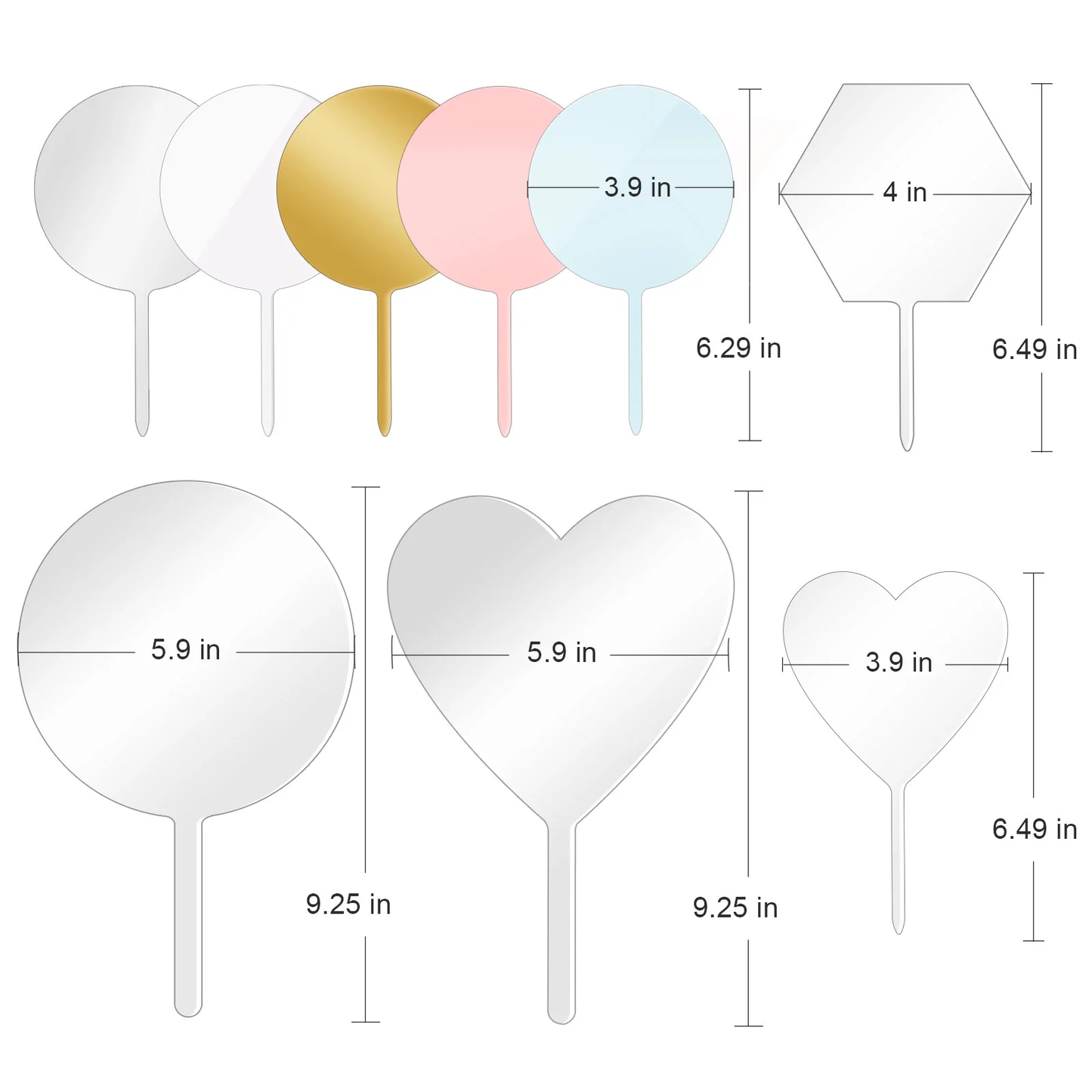 Teckwrap Cake Topper Acrylic Blanks image 9