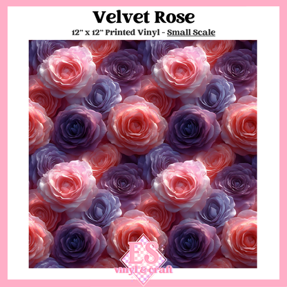 Velvet Rose - Small or Large Scale Options - 12" x 12" Sheet image 1