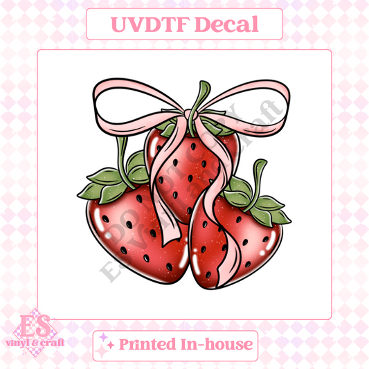 Strawberries - UV-DTF Decal Transfer image 0