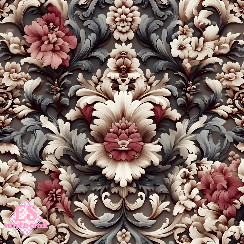 Velvet Baroque Collection LARGE Print - Section 2 - 12" x 12" Sheet image 3