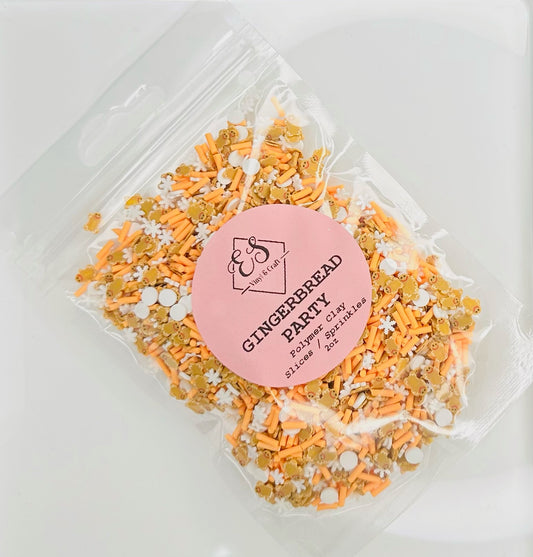 Gingerbread Party - Polymer Clay Slices image 0