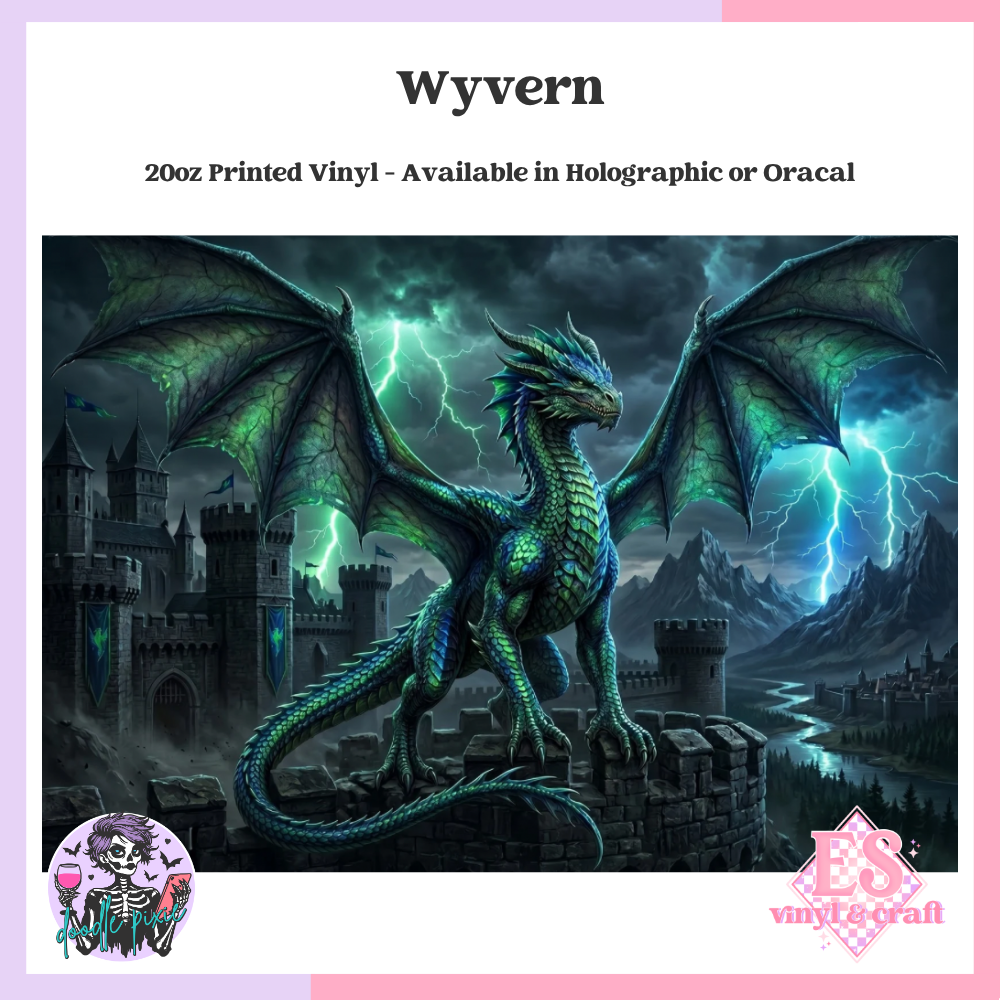 Wyvern - 20oz Printed Tumbler Self Adhesive Vinyl