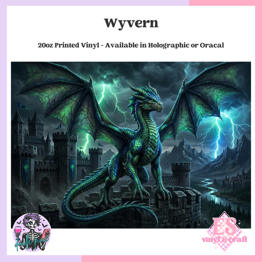 Wyvern - 20oz Printed Tumbler Self Adhesive Vinyl