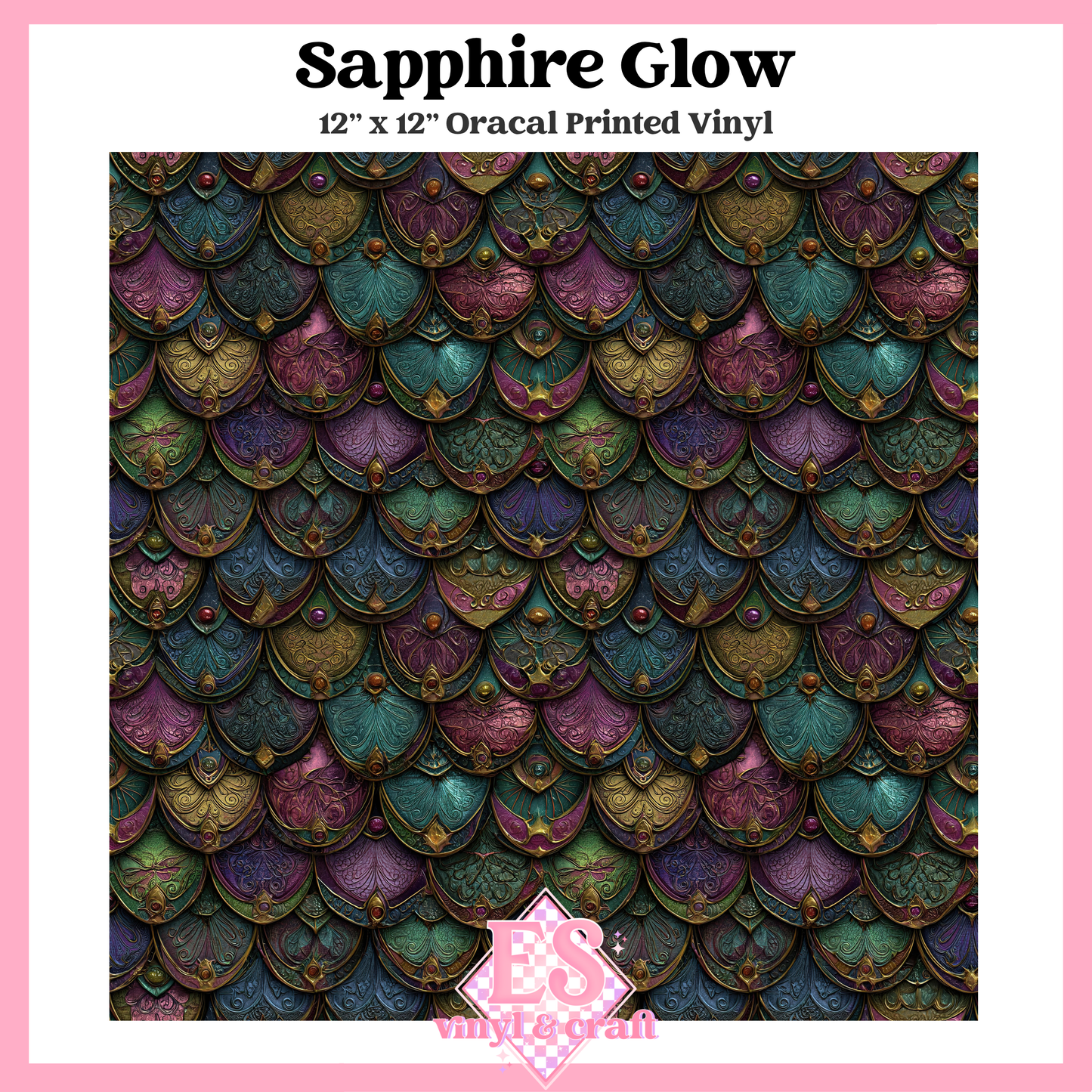 Gemstone Dragon Scale Collection - 12" x 12" Sheet (14 Different De image 7