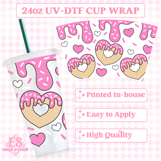 Cookie Heart - UVDTF 24oz Cold Cup Wrap image 0