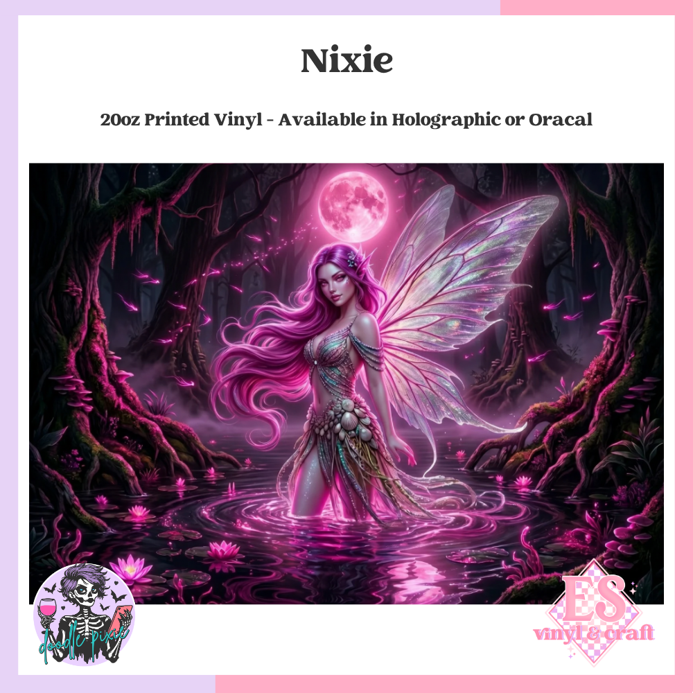 Nixie - 20oz Printed Tumbler Self Adhesive Vinyl