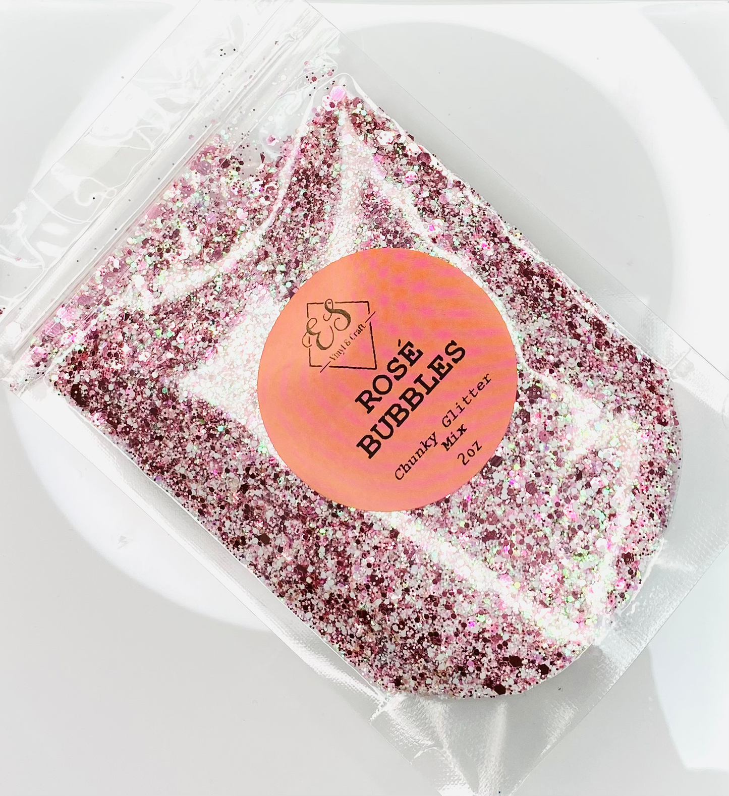 Rosé Bubbles - Chunky Glitter Mix image 0
