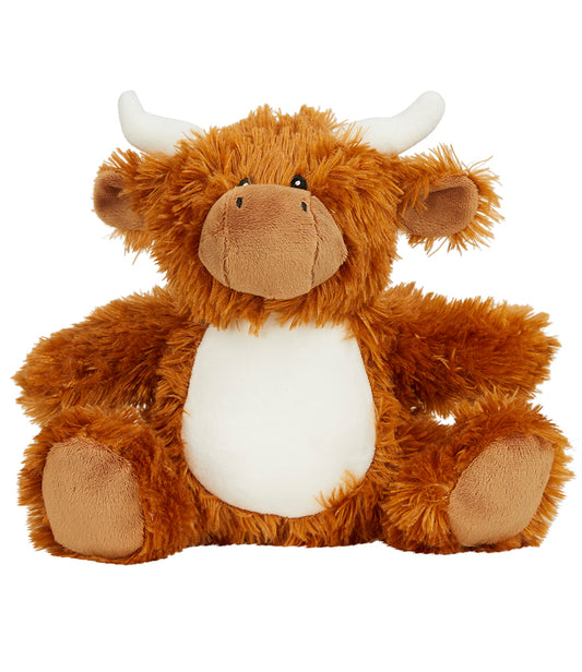 Mumbles Print Me MM60 - Brown Highland Cow image 0