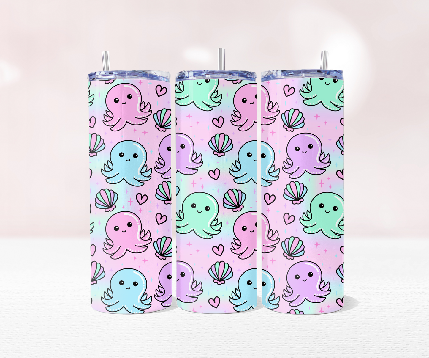 Octopus Seamless - Pre Printed Sublimation 11oz or 20oz Wrap image 2