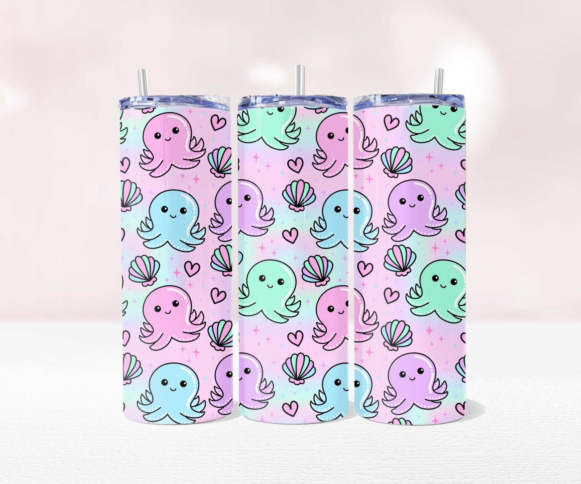 Octopus Seamless - Pre Printed Sublimation 11oz or 20oz Wrap image 2