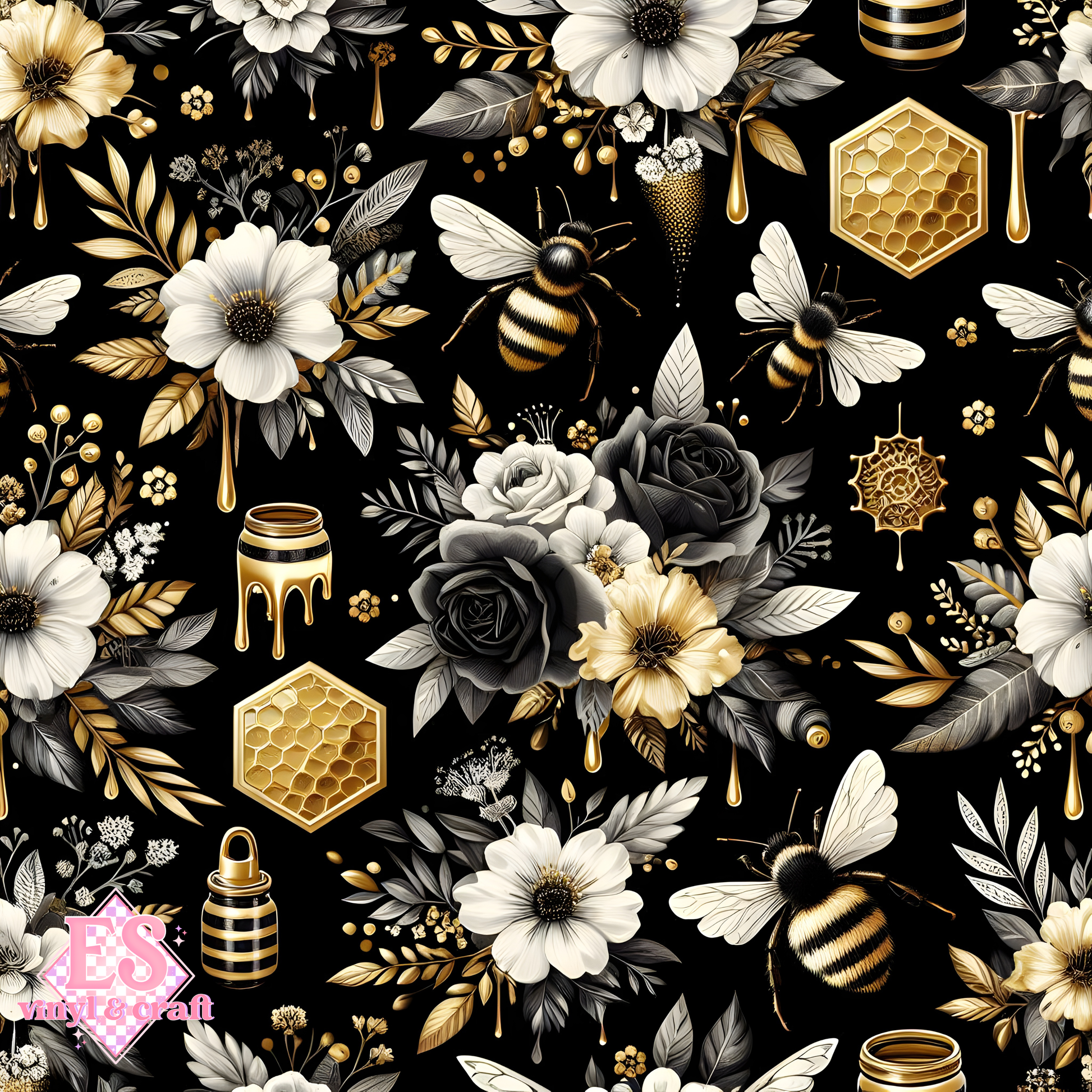 The Gilded Hive Collection - Section 1 - 12" x 12" Sheet image 6