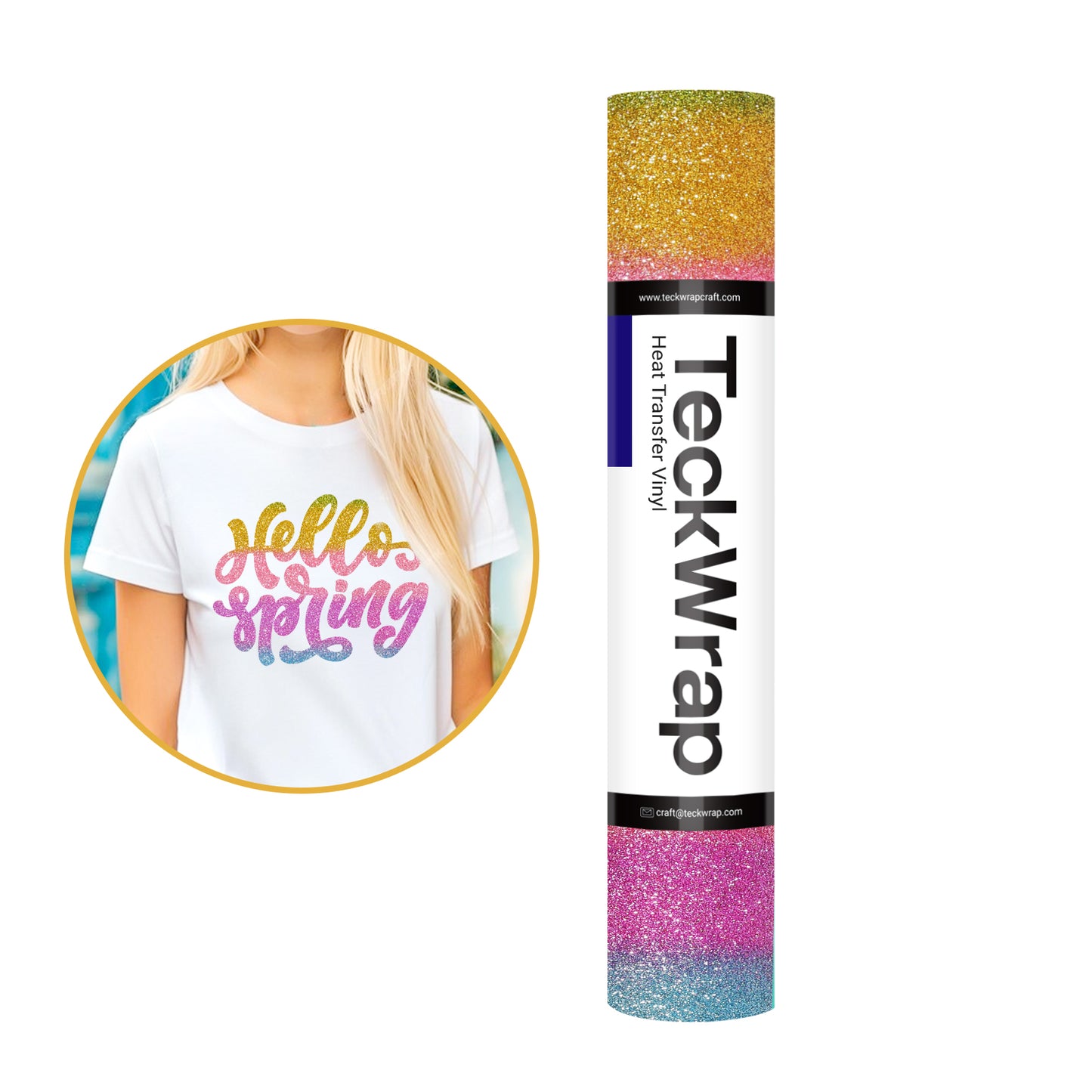 Ombre Glitter HTV