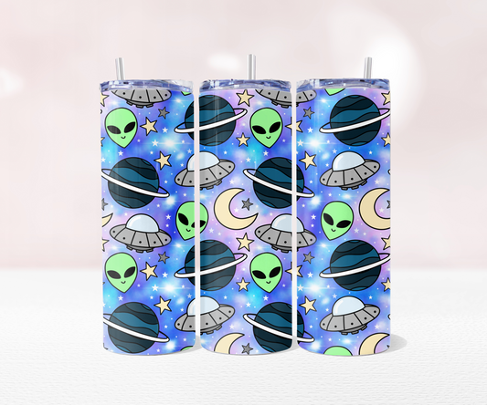 Space - Full 20oz Tumbler Sublimation Ready To Print image 0