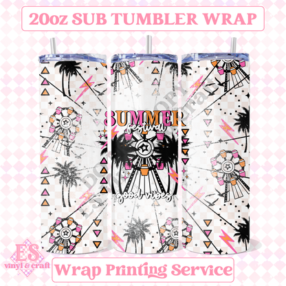 Summer Festival - Full 20oz Tumbler Sublimation Print image 0