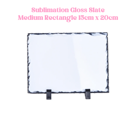 Gloss Slate Medium Rectangle - 15cm x 20cm image 0