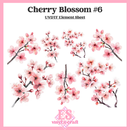 Cherry Blossoms - UVDTF (A4 Sheet) 210mm x 300mm image 3