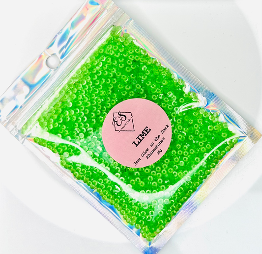 Lime - Glow in the Dark Resin Rhinestones (3mm, 4mm & 5mm) image 0